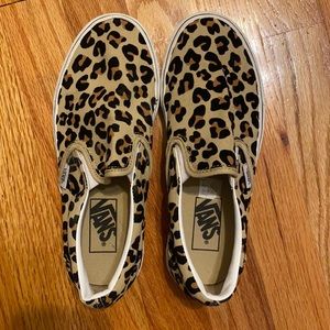 Leopard print Vans - never worn